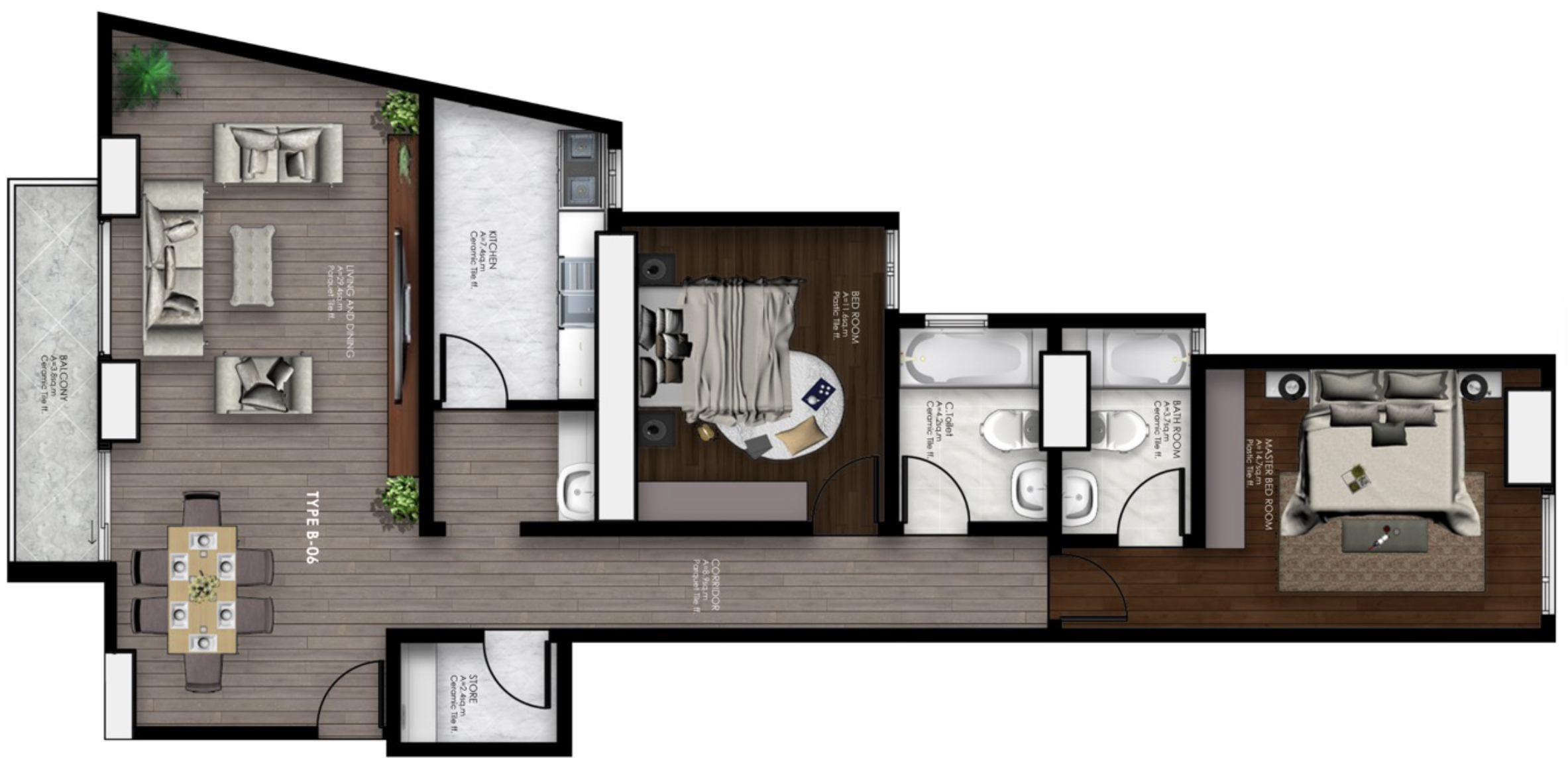 The Horizon 2 Bedroom